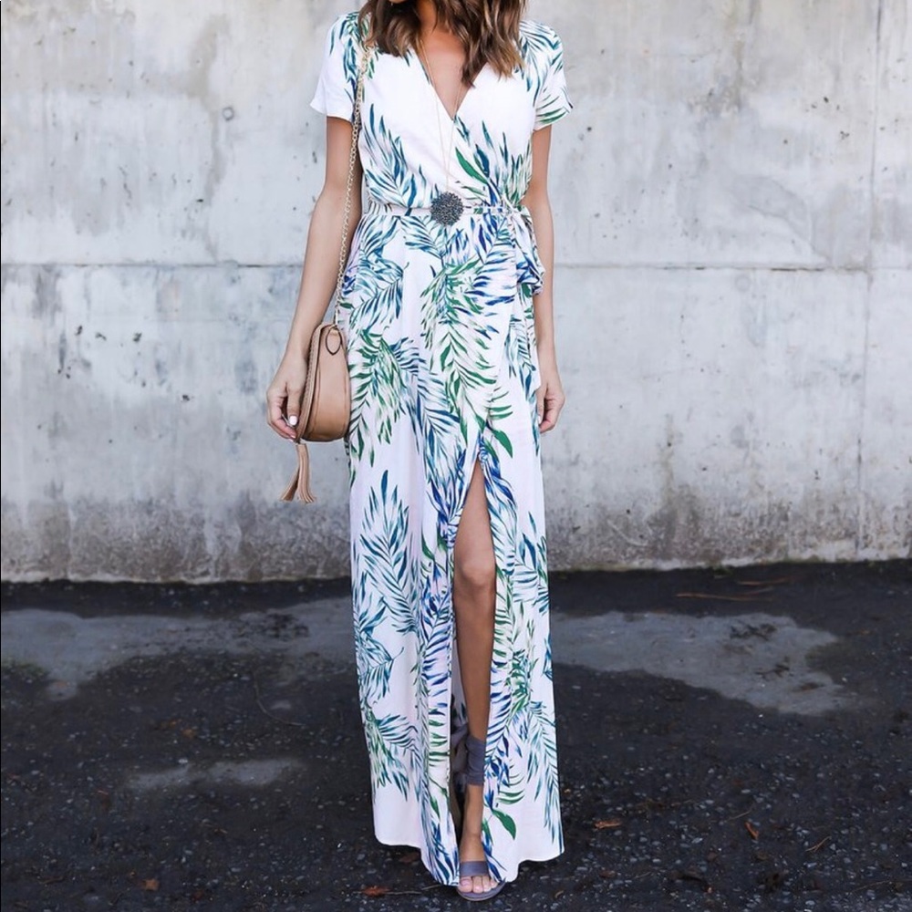 Wrap-Around Maxi Dress